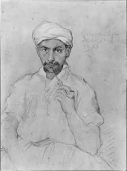 Arab Smoking the Pipe